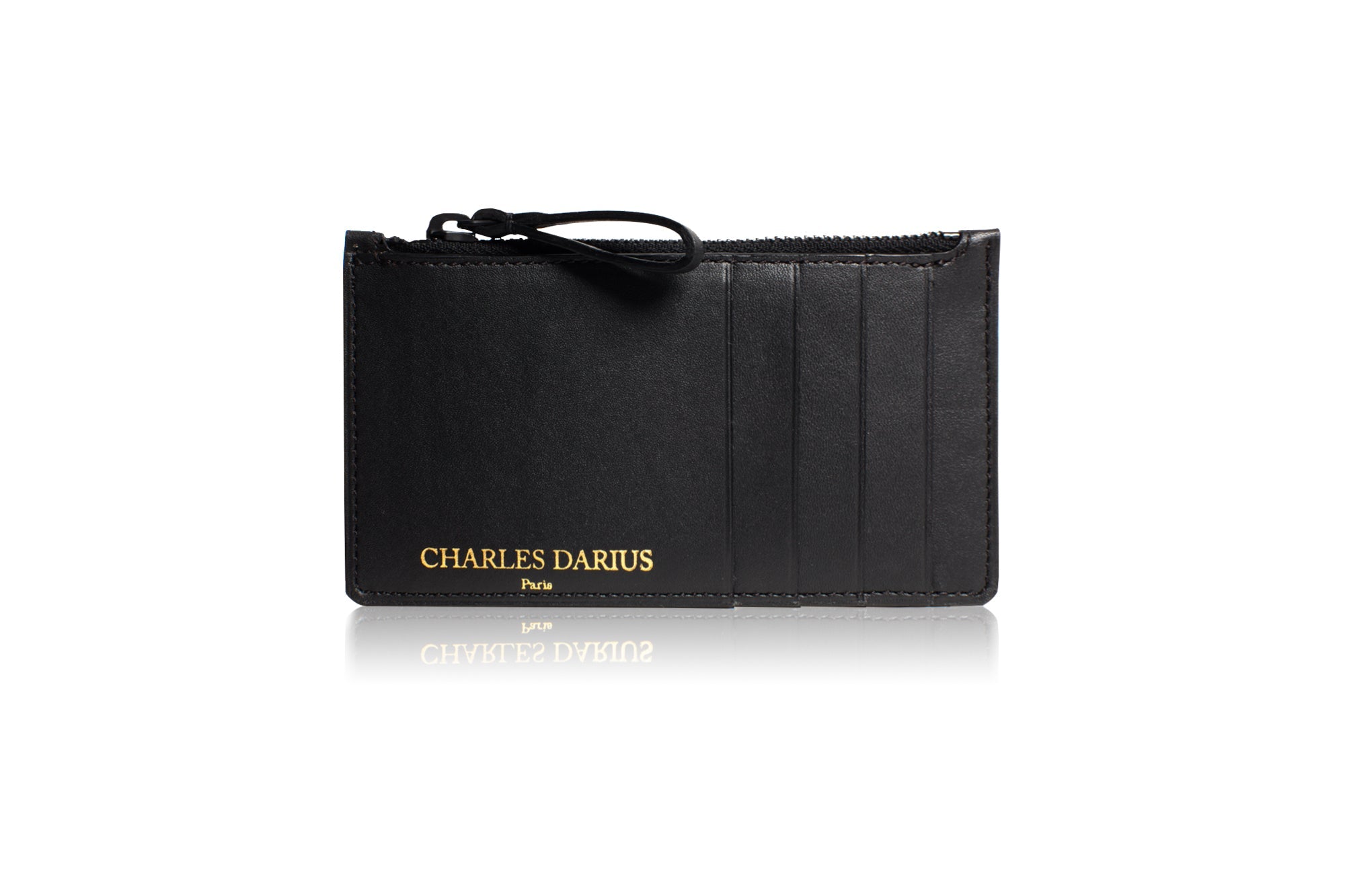 Luxury handcrafted leather wallet by Charles Darius Paris — Small Leather Goods Collection