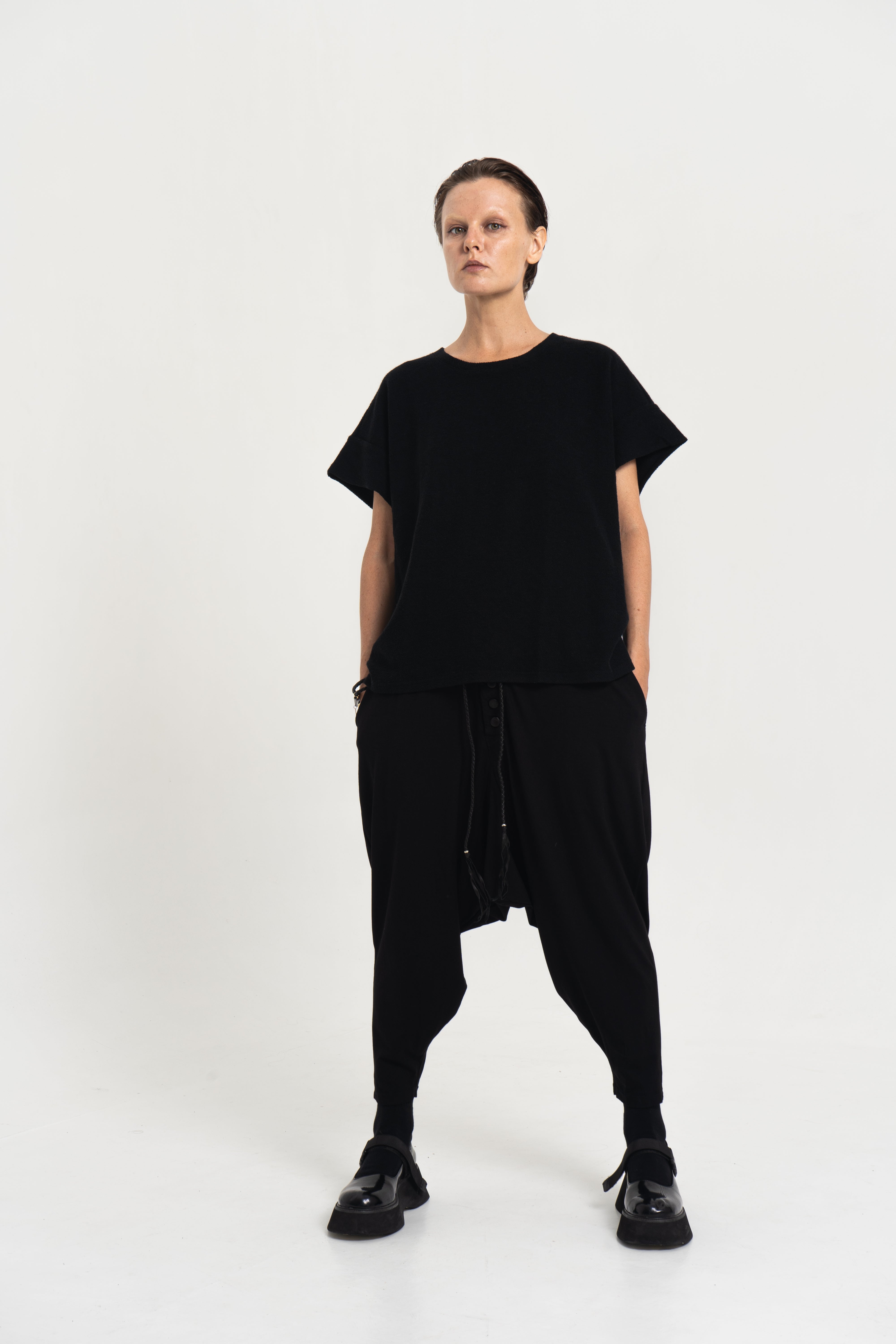 Loop Weave Texture T-Shirt