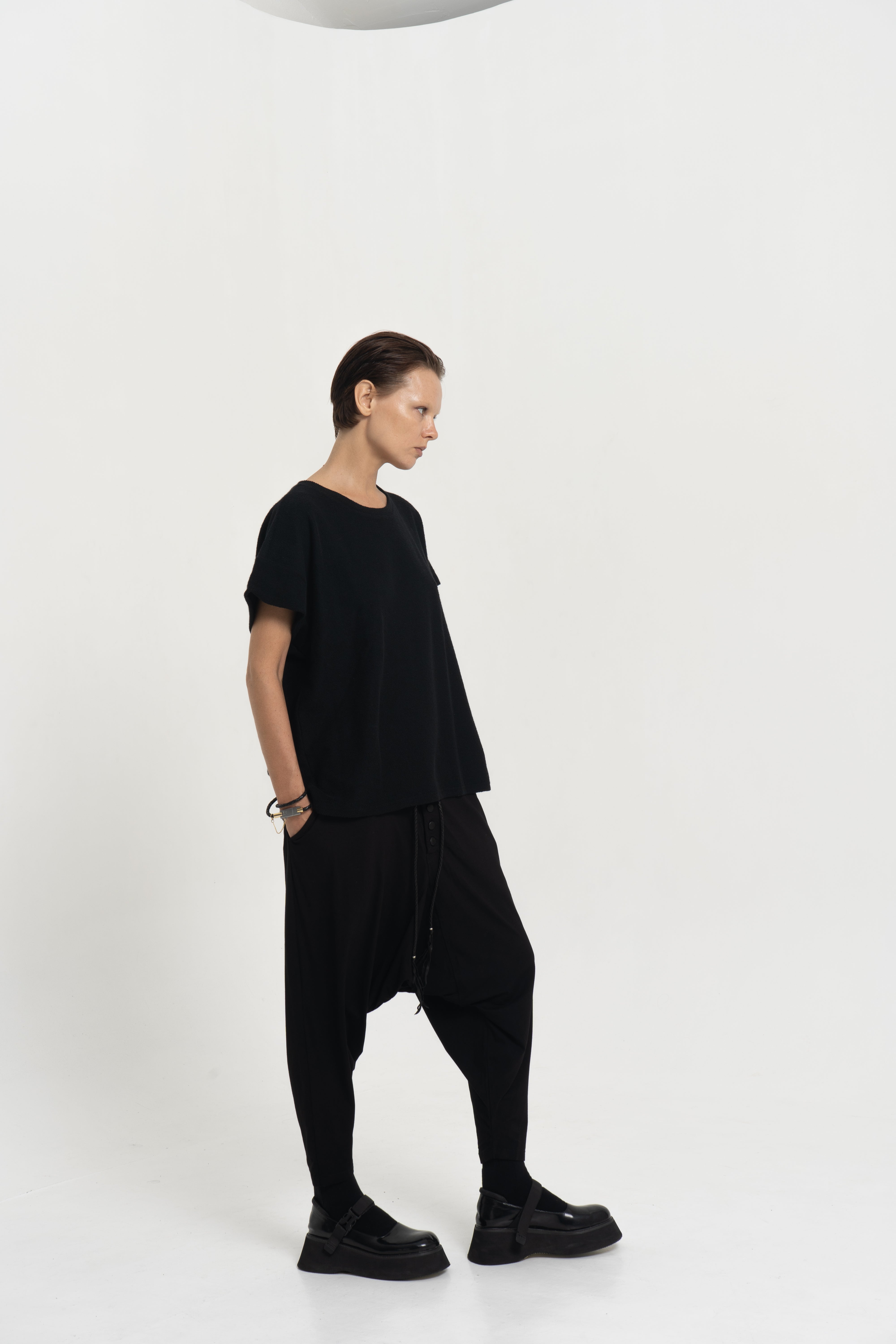 Loop Weave Texture T-Shirt