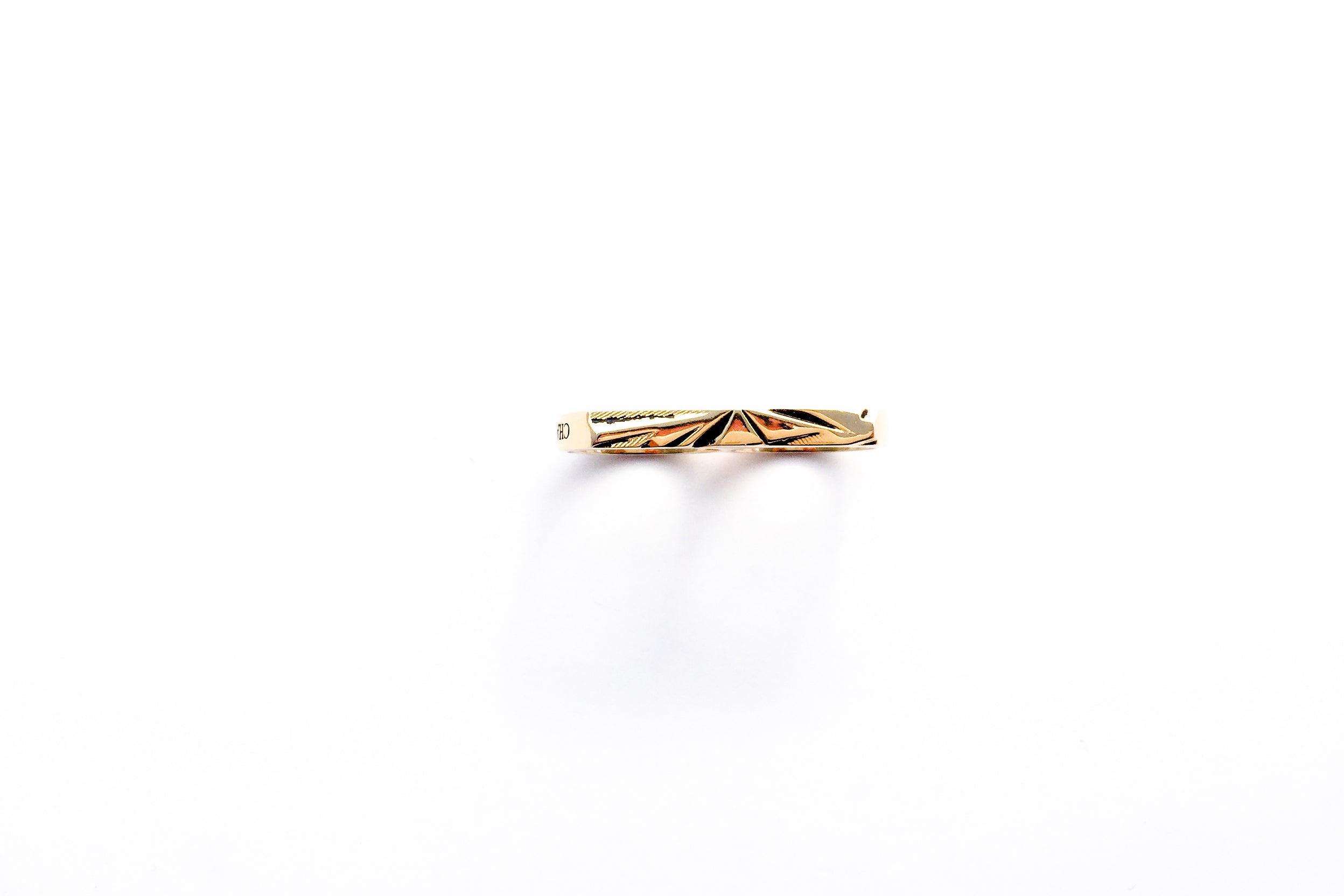 Facettes Double Finger Ring Small