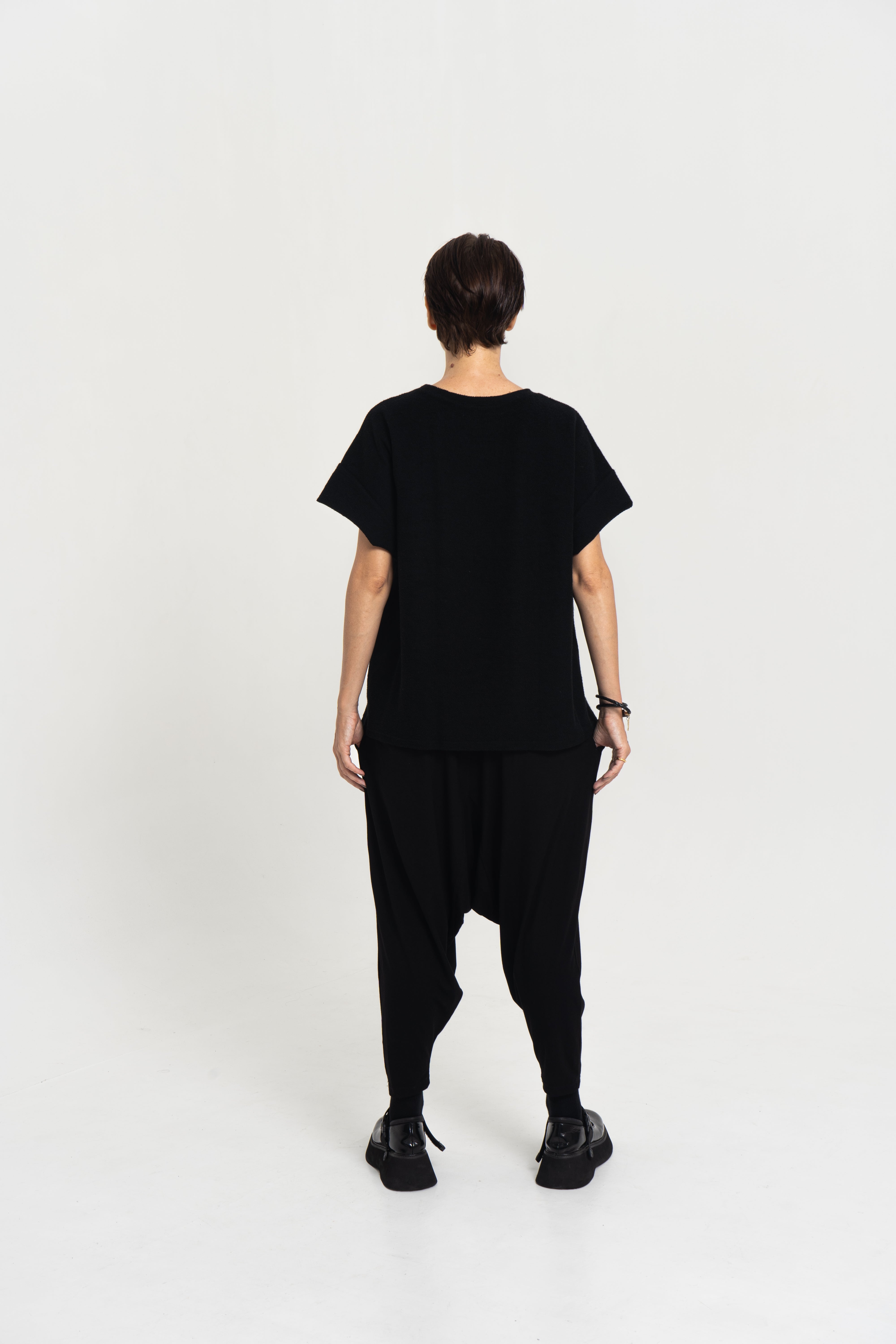 Loop Weave Texture T-Shirt
