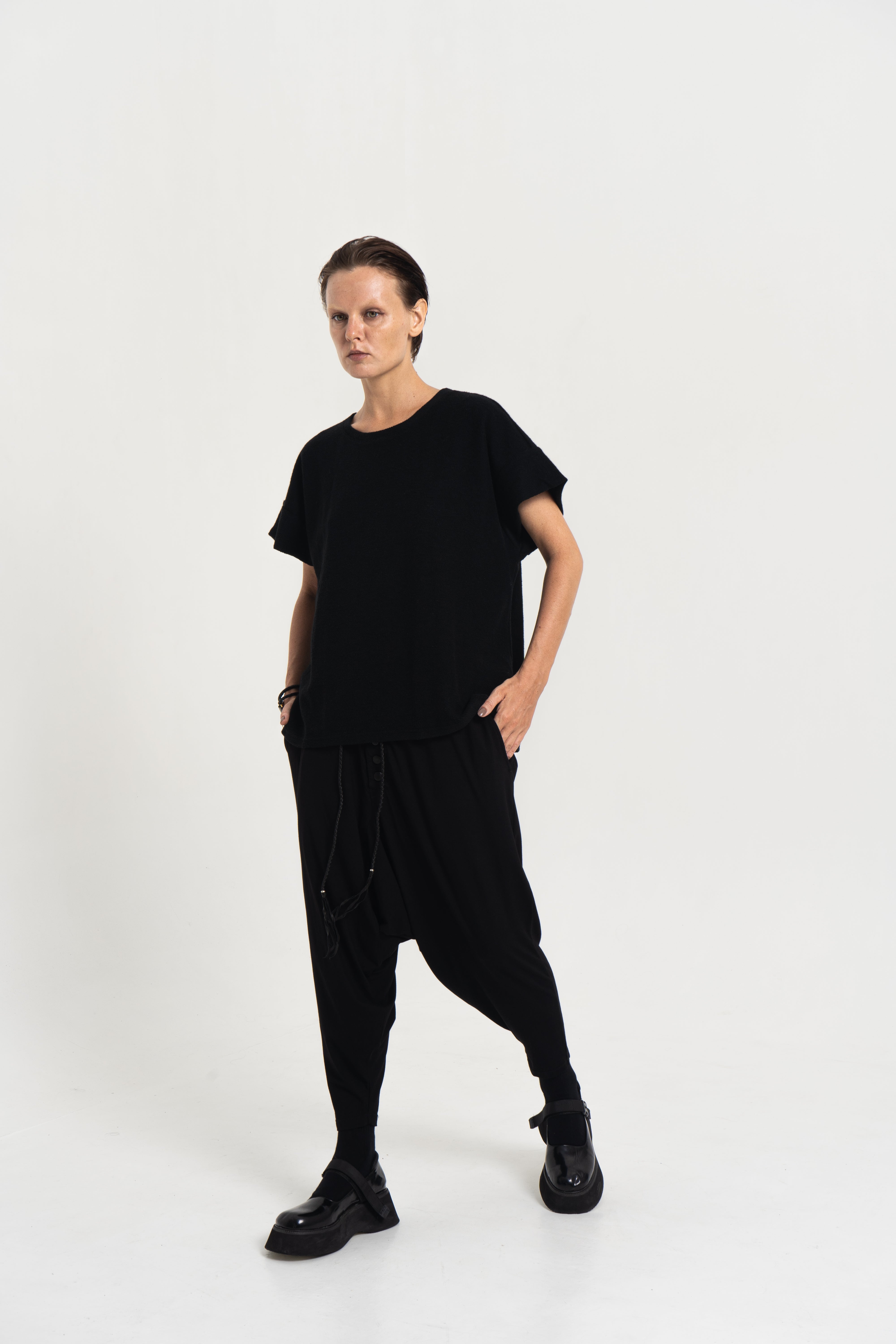 Loop Weave Texture T-Shirt