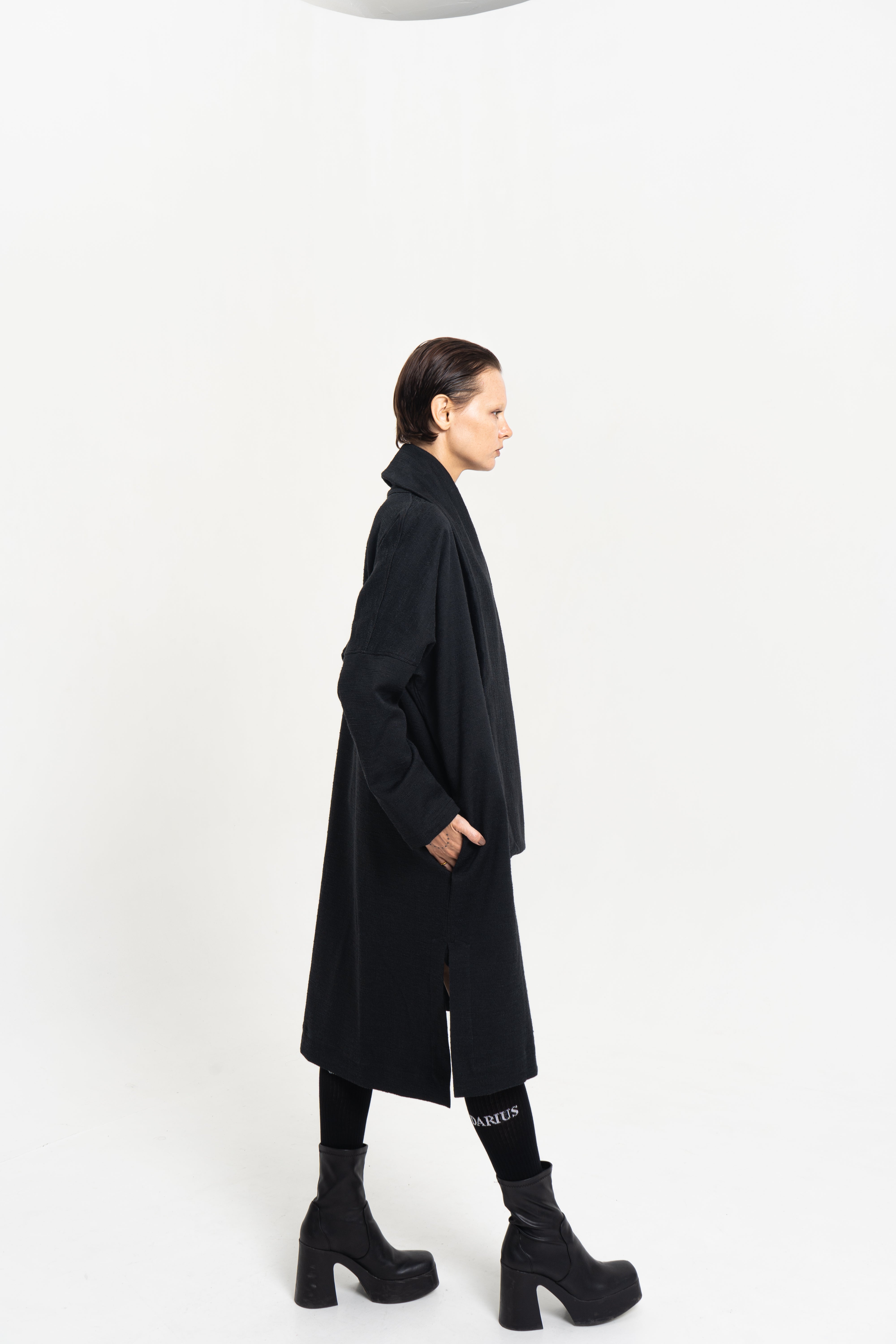 Long Cardigan with Shawl