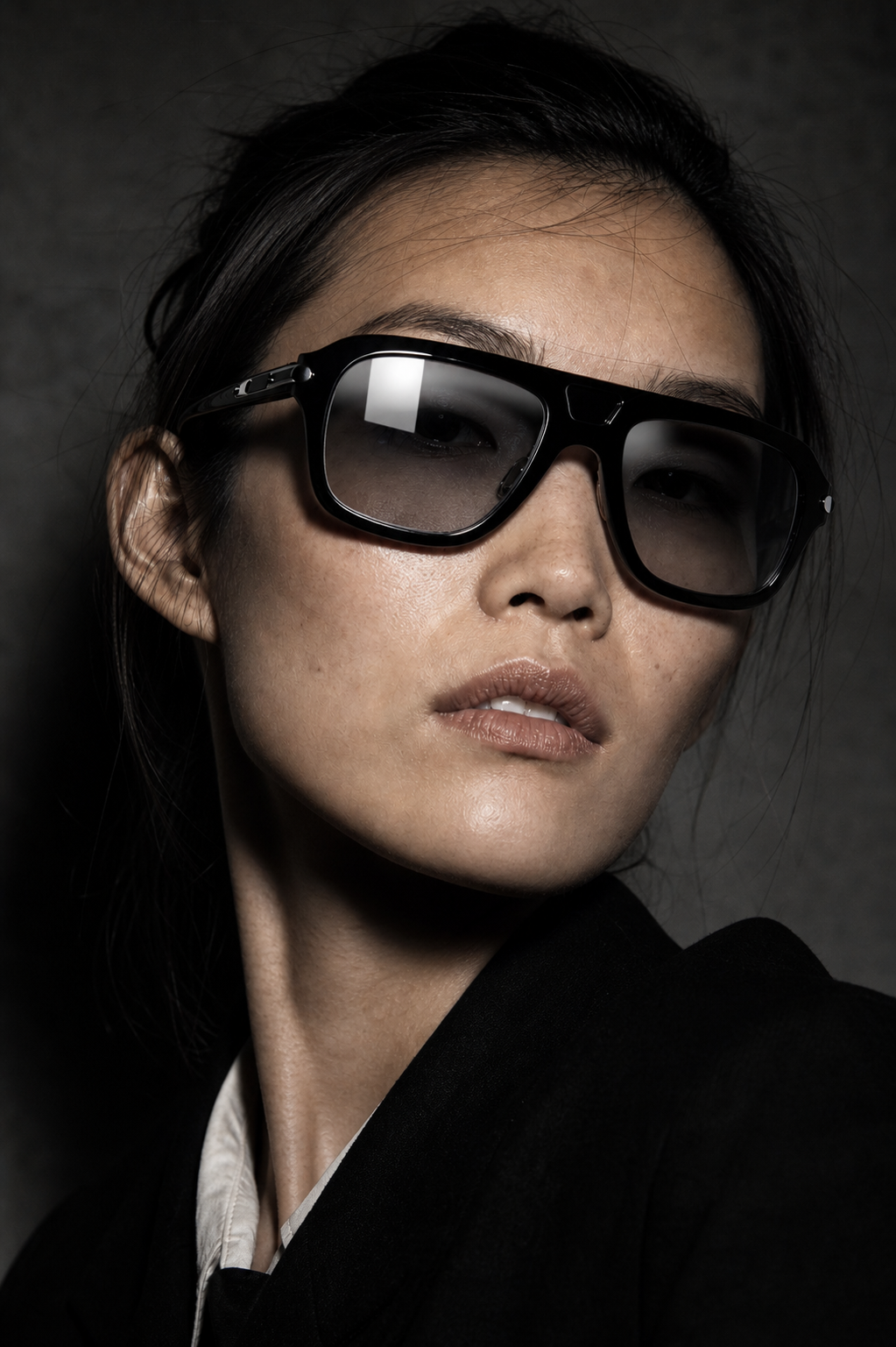 JADE — Squared Acetate Sunglasses