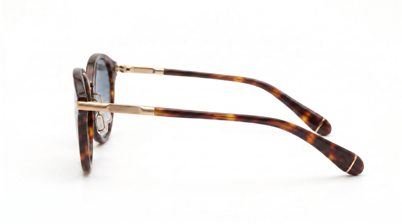 TAKUMI Tortoise sunglasses — side detail